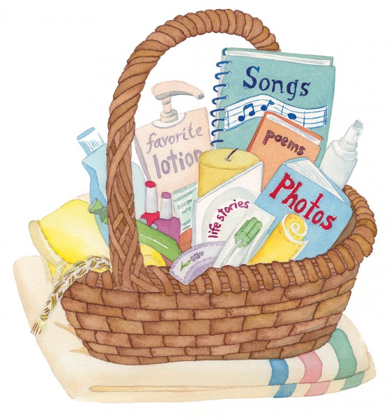Comfort Basket For The Caregiver Life and Death Matters